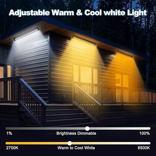 LED Wall Washer Light Bar, Tunable White 2700K-6500K, Smart WiFi App and RF Remote, Smooth Dimming, 8 Modes, Linkable 20in IP65, AC120V Plug-in for Porch Patio Sign - Image 2