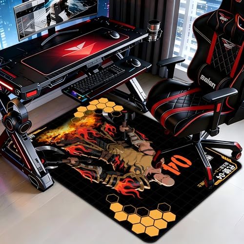 Office Chair Mat for Hardwood Floors, 35" x 47" for Hardwood and Tile Floors, Non-Slip Hard Floor Protector, Rolling Chair Mat, Computer Desk Chair mat, Home Office Carpet by MSKGTML