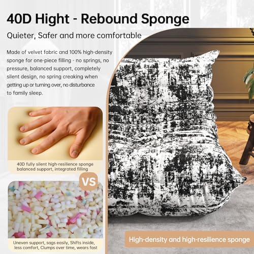 WHGBJA Bean Bag Chair for Adults, Lazy Bean Bag Sofa for Bedroom, Living Room, Reading, Gaming Floor Sofa Chair, Boneless, Comfy - Image 4