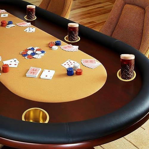 GSE Jumbo Aluminum Cup Holder for Casino Poker Tables, Gold, 2-Pack - Image 6