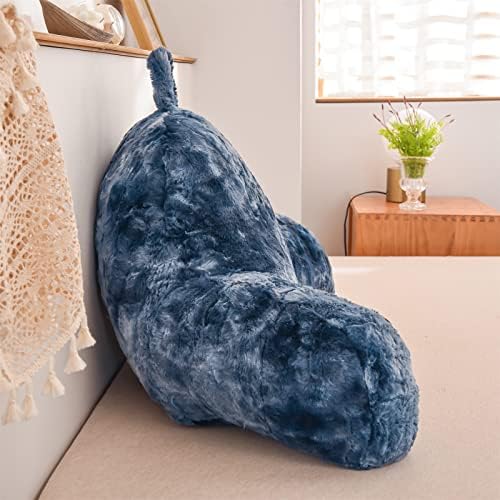 A Nice Night Navy Reading Pillow, 17" Bed Wedge Pillows with Arms - Image 4