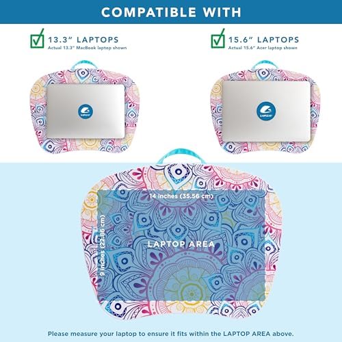 LAPGEAR MyStyle Lap Desk – Mandala, Fits 15.6” Laptops - Image 3