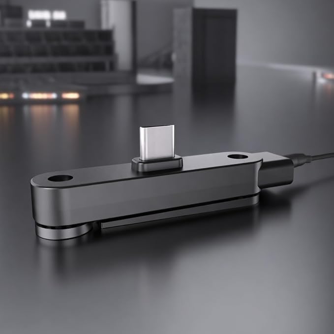 240W USB C Charging Dock Phone Stand, 361° Rotating Type C Charging Adapter Stand, ABS Foldable Charging Connector Dock for Gaming, Video Watching, Home, Office and Car - Image 9
