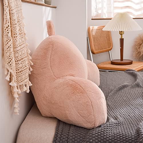A Nice Night Pink Reading Pillow, 17" Bed Wedge Pillows with Arms - Image 4