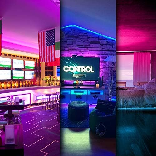 DAYBETTER LED Strip Lights 100ft RGB Lights Strip for Bedroom, Desk, Indoor Room Living Room Brithday Gifts Home Decor with Remote, 24V Power Supply - Image 6