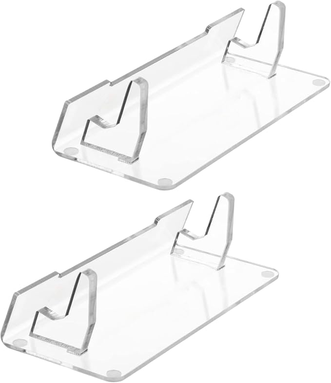 PANGBOER 2 Pcs Clear Game Console Holder and Accessories Storage Organizers High Clear Acrylic Stand - Image 9