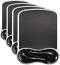 Kensington Duo Gel Wave Mouse Pad & Wrist Rest (K62413WW) Black 9.6L x 7.6W inches (Pack of 4) by Unknown