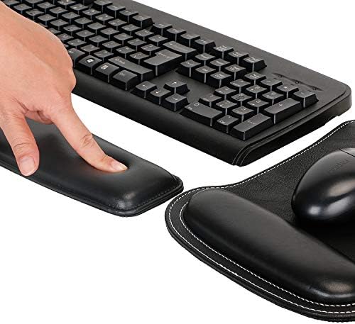 RICHEN Keyboard Wrist Rest Pad and Mouse Wrist Rest Support Mouse Pad Set,Sturdy & Comfortable & Lightweight for Easy Typing & Pain Relief-Ergonomic Support (Black) - Image 5
