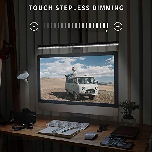 Computer Monitor Light Bar, Screen Light Bar e-Reading LED Task Lamp, Gaming Lights, Touch Stepless Dimming, 3 Color Temperature,USB Powered Monitor Lamps for Desk/Office/Home - Image 3