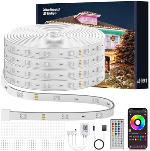 Ledagic Outdoor Led Strip Lights Waterproof 300ft, Outside Led Light Strip by Ledagic