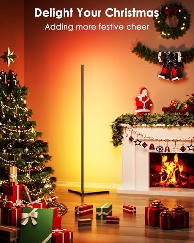 LED Corner Floor Lamp 2 Pack, 65" Tall Smart RGB Floor Lamp with APP and Remote Control, Ambient Lighting Color Changing Standing Lamps with Music Sync and Timing for Living Room, Bedroom, Gaming Room - Image 3