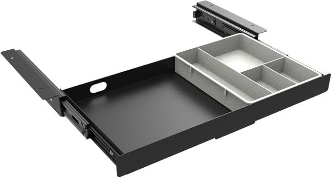 Under Desk Slide Out Pencil Drawer Storage Organizer 15" Wide - Image 4