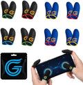 16-Pack Gaming Finger Sleeves for Mobile Gaming & Touchscreen by Geleisens