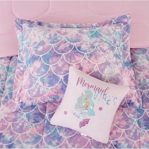 Twin Comforter Set for Girls - 3 Pieces Mermaid Bedding Twin Bedding Sets - Image 6