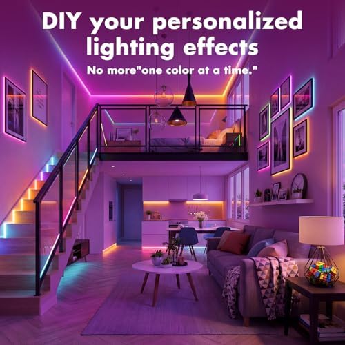 LED Lights for Bedroom, 65.6FT IC RGB LED Strip Lights, Smart Control - Image 5