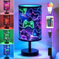 Video Game Table Lamp for Boys, Bedside Lamp with 16 RGB Dimmable Lights by DSYHYL
