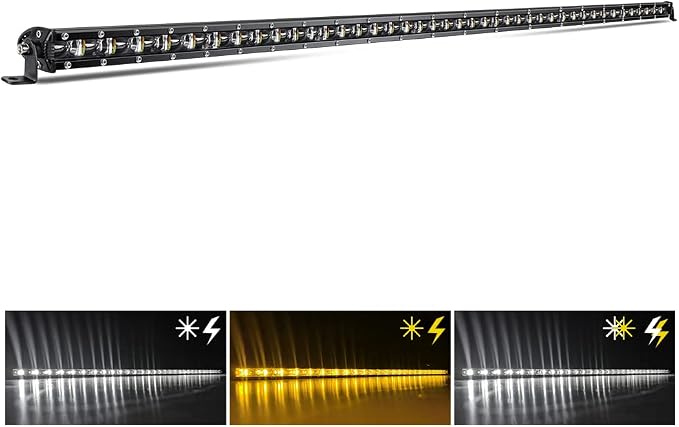 CO LIGHT Led Light Bar Single 44 inch Slim Single Row Lightbar Driving Combo Beam Off Road Fog Work Lights for Truck, Car, Cabin, Boat, ATV, UTV by COLIGHT