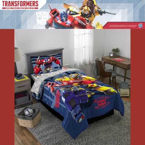 Transformers Optimus Prime Super Soft Comforter and Sheet Set with Sham, 4 Piece Twin Size, (Official Licensed Product) By Franco Collectibles - Image 7