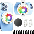 Magnetic & Clip-on Semiconductor Phone Cooler w/RGB & Finger Sleeves by MIKIRINIGAMR