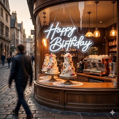 Neon Sign, Birthday Neon Signs for Wall Decor LED Signs Neon Light - Image 2