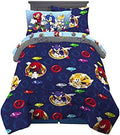 Franco Kids Bedding Super Soft Comforter and Sheet Set with Sham, 5 Piece Twin Size, Sonic The Hedgehog, Anime by Franco