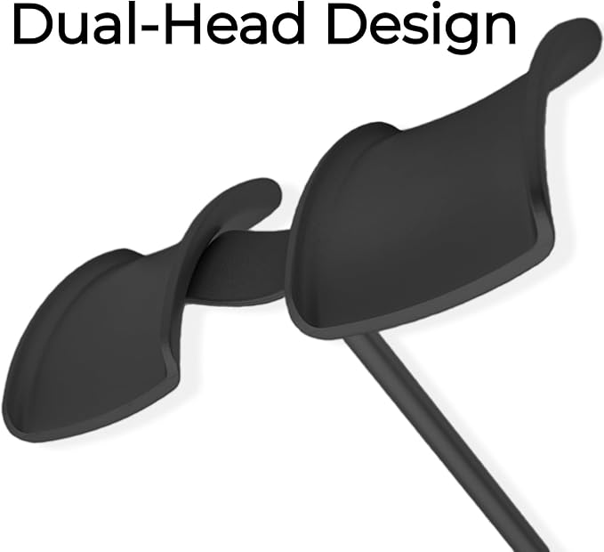 Dual Headphone Stand for Desk | Stable, Portable, Space Saving, Multi Headphone Holder, Home, Office, Desktop, Gaming Setup - Image 2