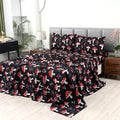 SDIII 4PCS Red Mushroom Sheets Set Twin, Soft Microfiber Mushroom Twin Sheets, Vintage Botanical Bed Sheet for Kids Boys Girls and Teens All Season by SDIII
