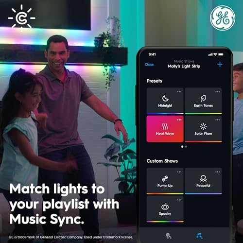 Cync GE Dynamic Effects Smart LED Light Strip with Music Sync, Color Changing Outdoor Light Strip, Compatible with Alexa and Google Home, 32ft Waterproof Light + Power Supply - Image 3