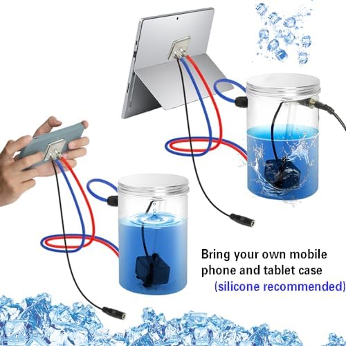 DIY Mobile Phone Cooler for Gaming and Live Streaming,Innovation Highly Efficient Water Cooled Semiconductor Mobile Phone Radiator for Phones Tablets - Image 4