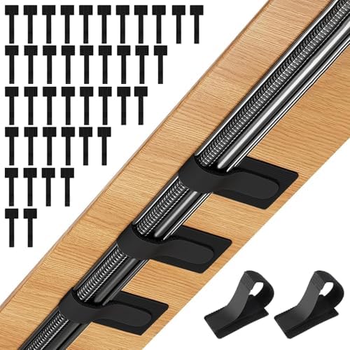 EEEKit Cord Management Under Desk: 40 Pairs Cable Straps - Wire Organizer by EEEkit