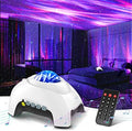 Northern Galaxy Light Aurora Projector with 33 Light Effects, Night Lights LED Star Projector for Bedroom Nebula Lamp, Remote Control, White Noises, Bluetooth Speaker for Parties White by HODANSLIGHTPROJECTOR