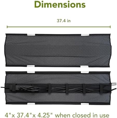 Perfect POSTURE Mesh Cable Management Tray Under Desk Cord Organizer - 38" - Image 4