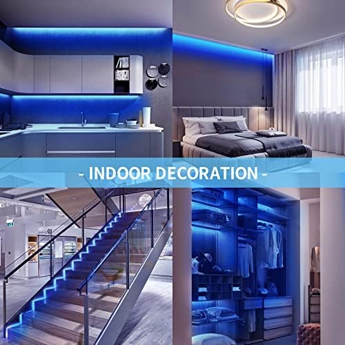 LED Neon Lights Flexible Blue 16.4FT/5M 12V DC Waterproof Flexible LED NEON Light for Indoors Outdoors Decorm [Power Adapter Included] - Image 3