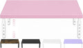 ECOLOVI Adjustable Wood Computer Monitor Stand Riser, Office Desk Organizer and Accessories for Monitor, Laptop, PC, Printer, Office Desk Accessories Workspace Organizer for Home Office Supplies, Pink by ECOLOVI