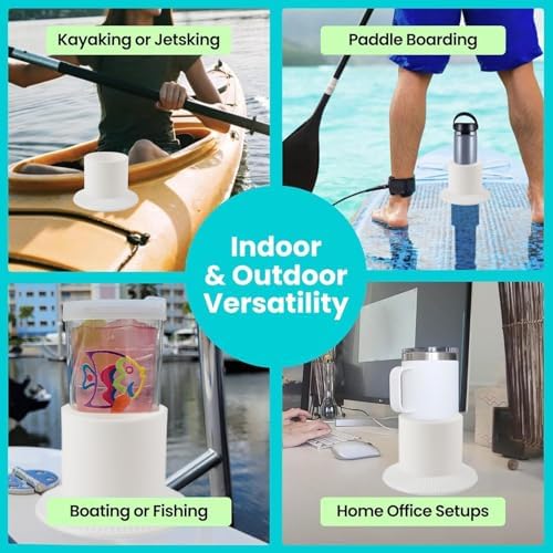 Boat Cup Holder - Suction Paddleboard Drink Holder Outdoor Boat Accessories, Multifunctional Bottle Rack Home Fishing Camping Boating Paddleboarding Desk - Image 6