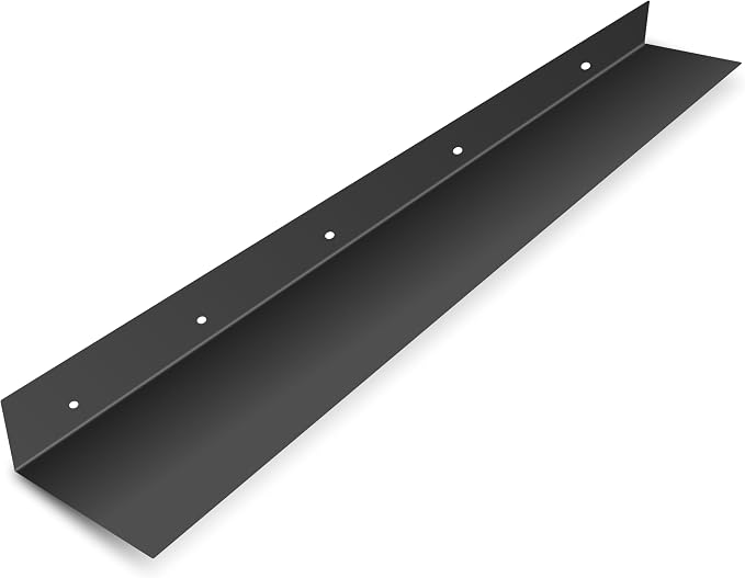 SIMOND STORE Black Metal Shelf 36" X 8" X 2.5" Wall Mount Shelf for Storage by Simond
