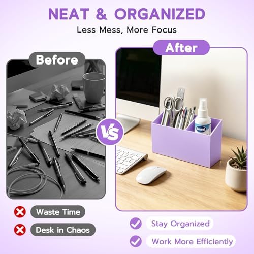 MR.MATE Magnetic Pen Holder, Purple Magnetic Cup for Fridge Whiteboard - Image 7
