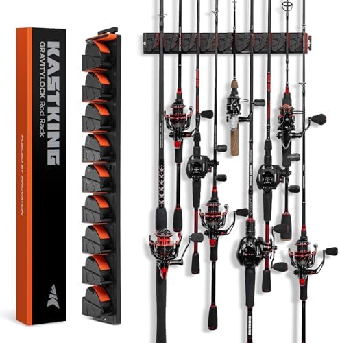 KastKing GravityLock V9 Vertical Fishing Rod Holder, Holds 9 Fishing Rods by KastKing