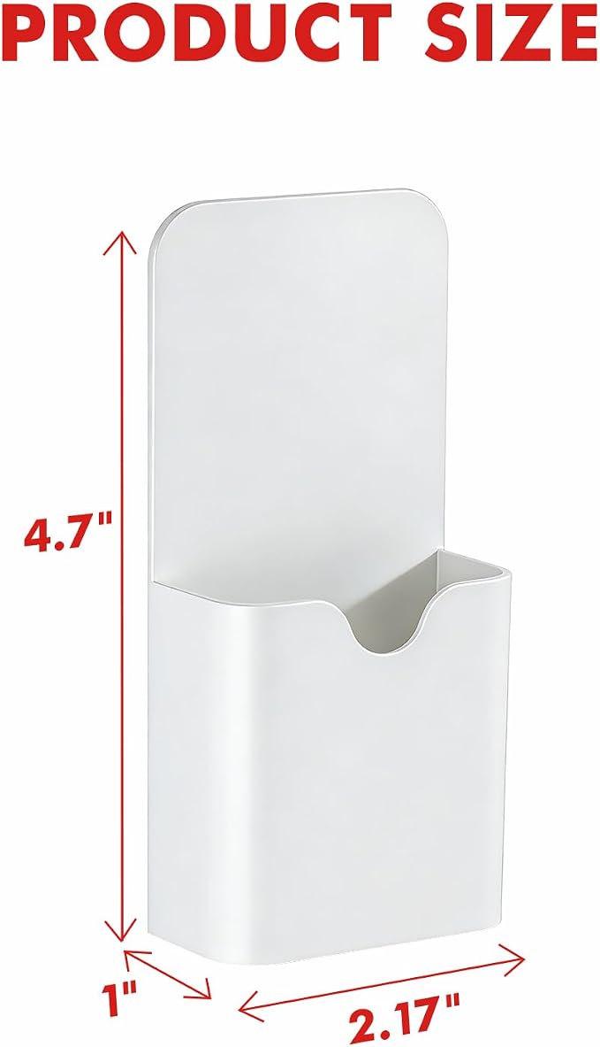 BEYGORM Magnetic Pen Holder for Refrigerator, Pencil Cup Organizer (White) - Image 6