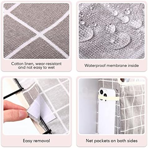 Boao 8 Packs Wall Hanging Storage Bag, Wall Storage Organizer Bags with Hooks, over the Door Hanging Basket for Dormitory Bathroom Bedroom, Living Room Kitchen(Cute Color) - Image 5