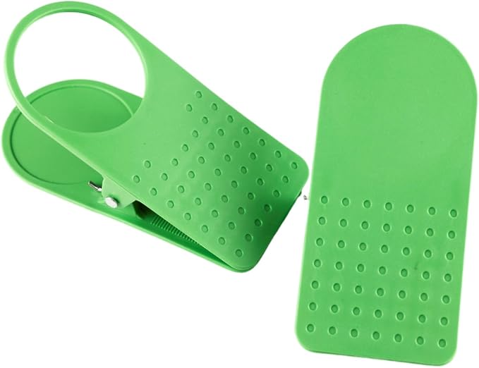 Desk-Side Cup Holder Clip, Cup Rack, Clamping Cup Stand, Large Clip for Office Desk Edge, Green by Unknown