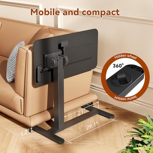 Mobile Standing Desk, Left/Right Rolling Bedside Table - Image 5