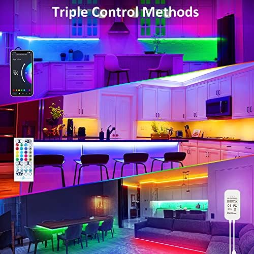 maylit 8 PCS 3.3FT Smart RGB Under Cabinet Lights Kit - Image 2