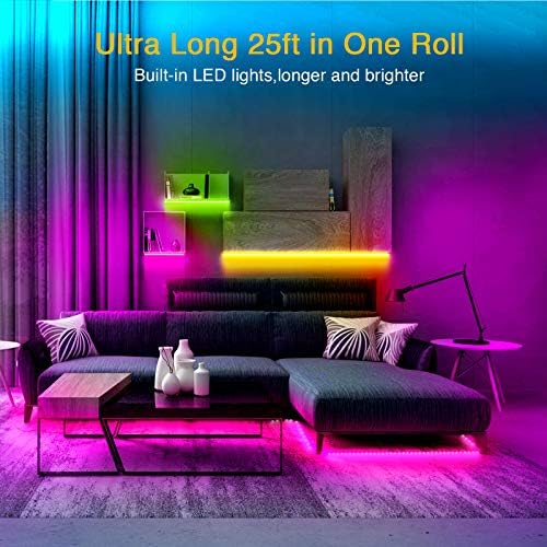VOLIVO 25FT LED Strip Lights for Bedroom RGB Color Changing - Image 2