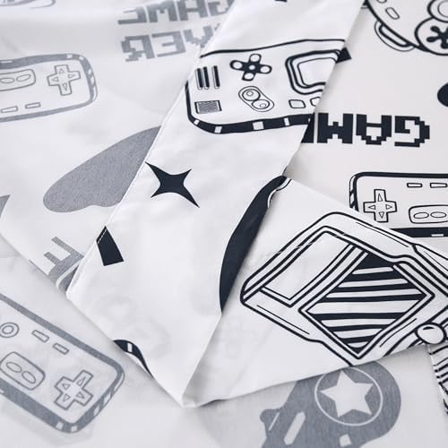 SDIII White Gamer Queen Fitted Sheet with 2 Pillowcases, Deep Pocket Soft Microfiber Gaming Sheet Queen Size for Boys Girls Kids and Teens - Image 6