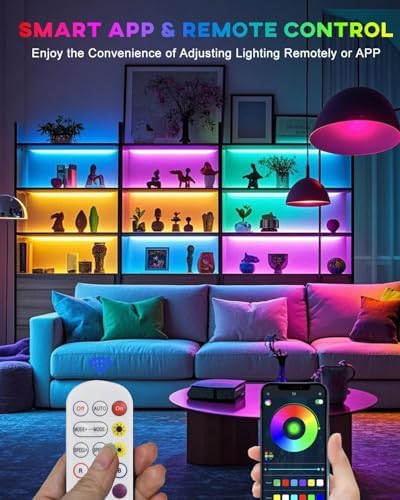 LED Strip Lights, 8 x 20 Inch Pre-Cut RGB 5050 Light Strips Kit, 240 LEDs - Image 6