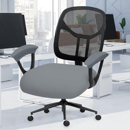 DIVA EN CAMINO DEC Universal Spandex Computer Chair Slipcover - Stretchable Desk Office Chair Seat Cushion Covers - Removable Washable Cushion Protectors for Dogs, Cats, Pets by DivaenCamino