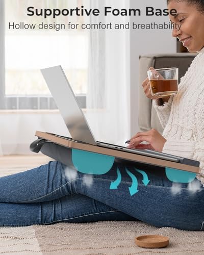 Potuopy Laptop Lap Desk, Portable Bed Table Tray for Laptop Fit 17" Laptops - Image 4