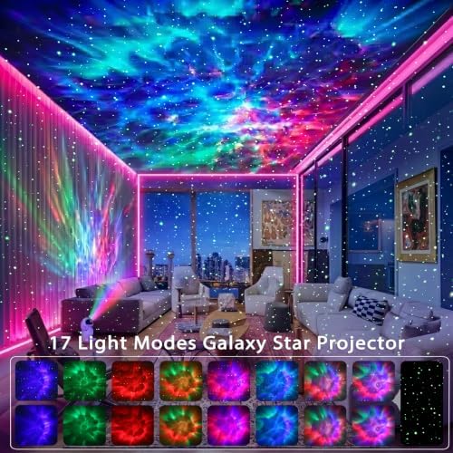 Star Projector, Galaxy Projector for Bedroom, Nebula Galaxy Night Light Projector with Timer and Remote,Gift for Kids Adults for Ceiling,Birthdays,Christmas,Valentine's Day (7.8inch) - Image 2