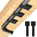 100Pcs Cable Straps Hook and Loop Cable Ties - Cable Holder for Desk Cable Management Under Desk - Computer Cord Organizer for Home Office Gaming Setup - Black by LoopStraps